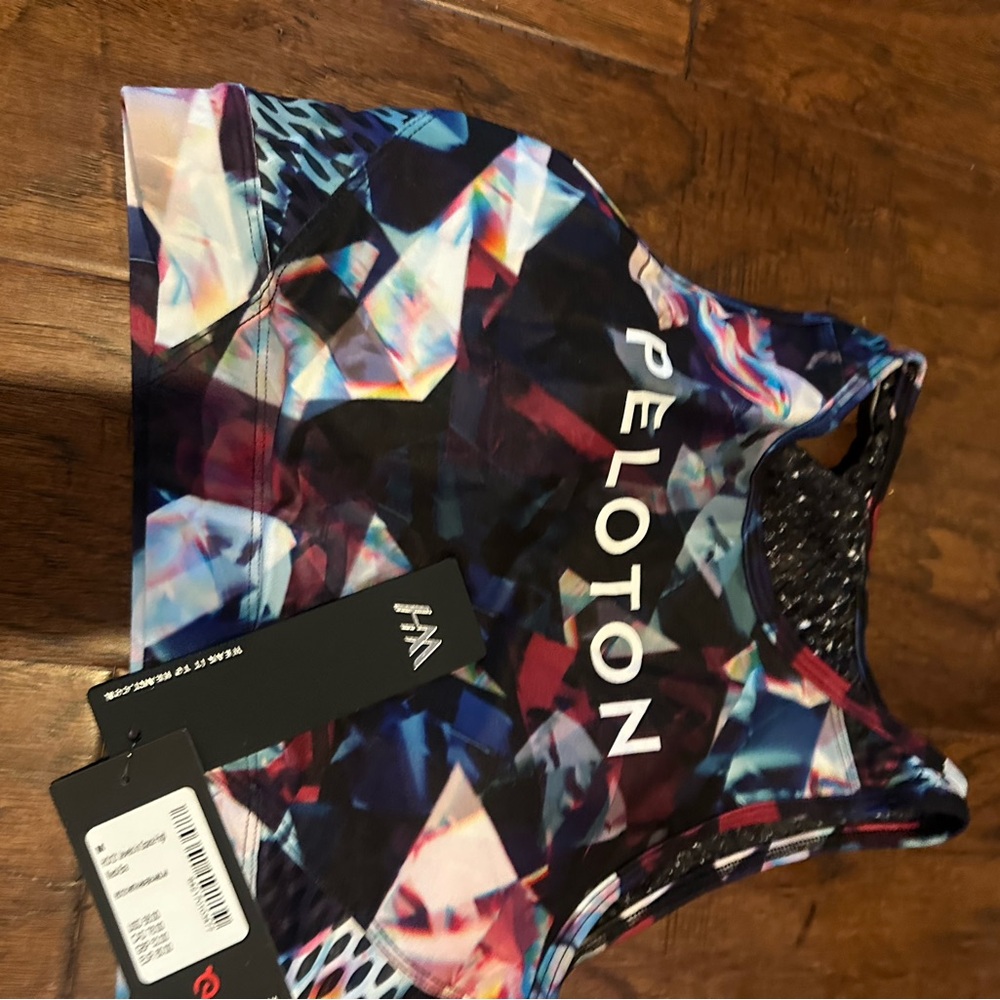 Peloton Colorful Geometric Sports Bra